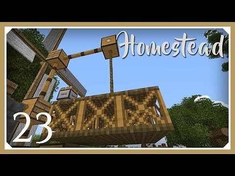 Minecraft Homestead Modpack | Rope & Pulley Elevator! | E23 (Hardcore Survival 1.10.2 Let's Play)