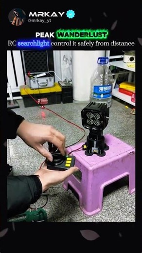 Remote controlled floodlight for SUVs 🔥🤯