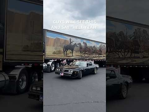 Parked my ‘77 Trans Am beside Snowman’s rig 🤠🇺🇸☃️
