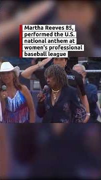 85-Year-Old Martha Reeves Sings Anthem at Women's Baseball League