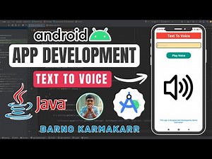 How to Make a Text to Voice App on Android Studio 2025 | Java | Barno Karmakarr