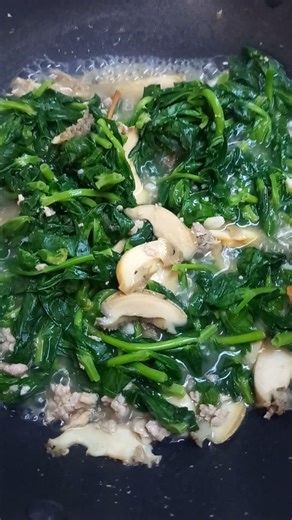 pea sprout with abalon soup #asmr #chinesefood #cooking #yummy #pinoyfood #easyrecipe