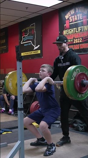 13-Year-Old Ashton Hits a 75kg Front Squat PR! | Youth Weightlifting Power