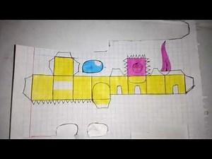 Among us papercraft tutorial, prototype