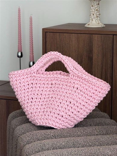 Crochet Basket-style Bag Pattern: Beginner-friendly Guide (PDF Pattern)   VIDEO Tutorial - Etsy
