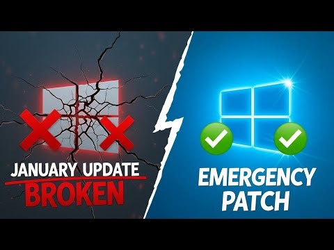 Windows 11/10 Emergency Patch Fixes January Update Bugs