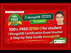 100% FREE ($150+) for student | MongoDB Certification Exam Voucher & Step-by-Step Guide #mongodb