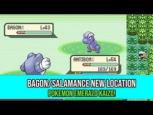 How to Find Bagon/Salamance! Pokemon Emerald Kaizo