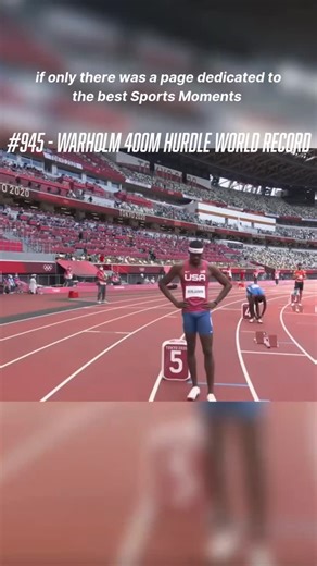 All Sports Moments on Instagram: "Who remembers a world record getting obliterated in the biggest race of the Olympics? 945 - In the Tokyo Olympics men’s 400m hurdles final, Karsten Warholm ran 45.94 and smashed the world record in a race people still call the greatest hurdles final ever. The way he kept accelerating off every hurdle looked unreal. #allsportsmoment #sports #sportshistory #olympics #trackandfield #worldrecord #karstenwarholm #legendary #highlights #viral"