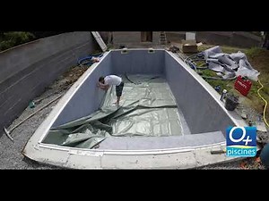 Montage d'une piscine en béton armé Oplus piscines