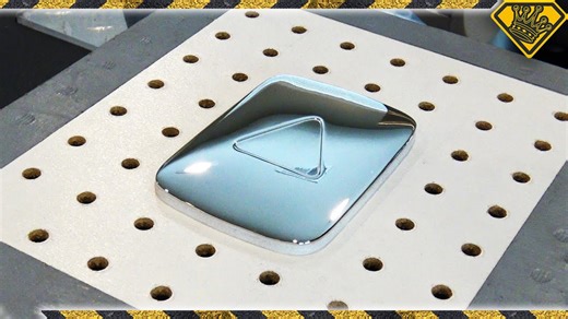 Make a silver play button with vacuum forming