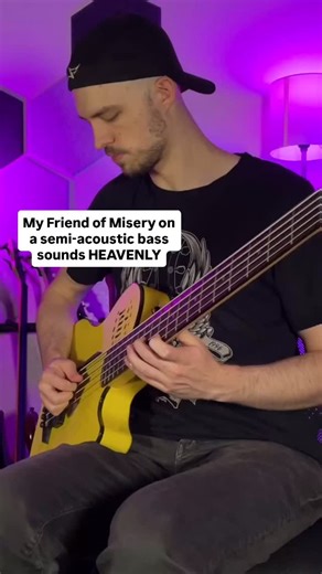 8K views · 3.2K reactions | That soothing resonance… Playing some Jason Newsted on Rob Trujillo’s new signature @godin_guitars semi-acoustic bass. I just love how deep the notes sound ringing out together. Brought to you by my friends at @thevillageguitarist. “My Friend of Misery” - @metallica. 落 . . . #heavymetal #thrashmetal #bassguitar #bassplayer #metallica #roberttrujillo #jasonnewsted @tech21nyc @ampeg | Jake Figge | Facebook