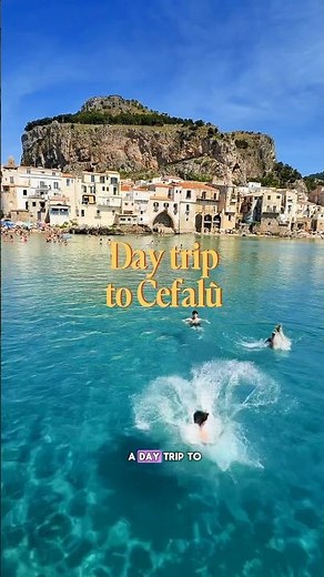 Day trip to Cefalù in Sicily, 1hr from Palermo 🇮🇹☀️#cefalu #sicily #italy #travelitaly
