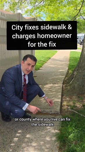 Did you know that the city or municipality can charge you for fixing your sidewalk? #sidewalk
