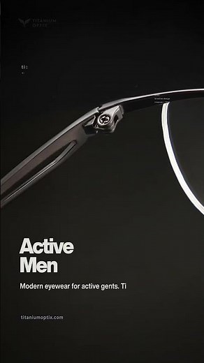 Titanium Semi-Rimless Glasses: Vela Frames by TitaniumOptix