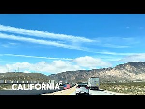 4K Driving Scenic California Highway 58 Near Tehachapi