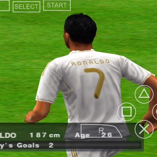 Cristiano Ronaldo! PES 12 #ppssppgameplay #efootballppsspp #footballmatch