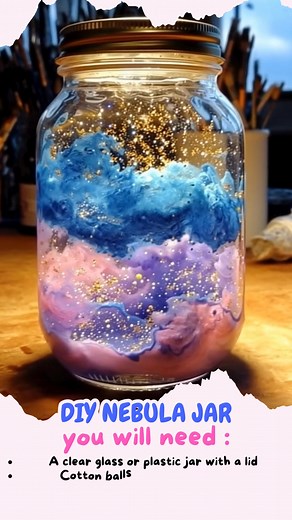 17K views · 96 reactions | DIY Nebula Jar Create Your Own Galaxy in a...