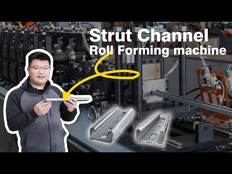 What Is The Unistrut Channel Roll Forming Machine? 41×21 41×41 Solar Strut Channel Making Machine