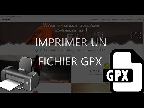 Imprimer un fichier GPX en 2 clics