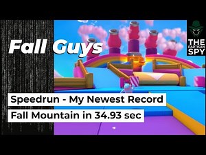 Fall Guys Speedrun Fall Mountain, perfect run | Newest record, 34.93 seconds