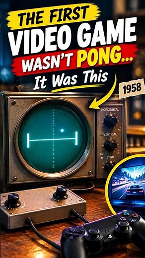 What Was the First Video Game Ever Made? #animation #youtubeshorts