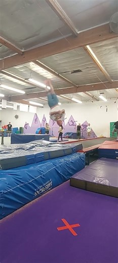 Front Full Work 11 12 25 #adultgymnastics #flip #gymnastics #gymnast #tumbltrak