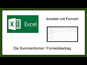 Formulas in Excel 1 – SUM formula and formula copy