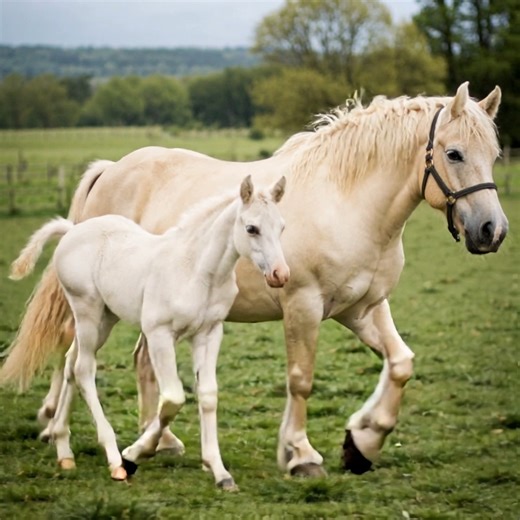 The American Cream horse is a rare draft breed distinguished by its cream-colored coat, pink skin, and amber eyes. Developed in the United States, it is valued for its gentle temperament, strength, and historical significance as America’s only native draft horse breed. | StableExpress