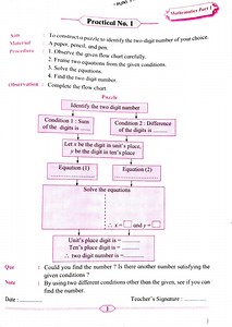 Practical No. 1Mathematics Part 1मுloAim : To construct a ... | Filo
