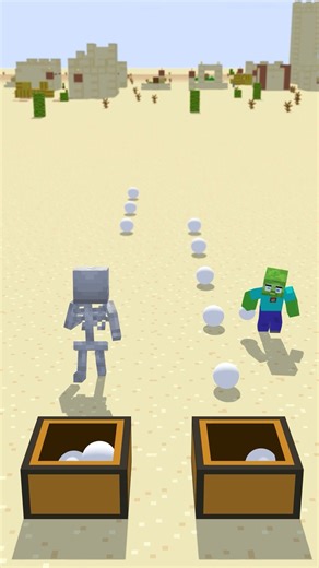 Baby Zombie vs Skeleton in The Flash Speed Challenge #babyzombie #shorts #skeleton