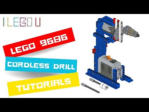 LEGO 9686 Building Instructions - CORDLESS DRILL TUTORIALS - [design by I LEGO U]
