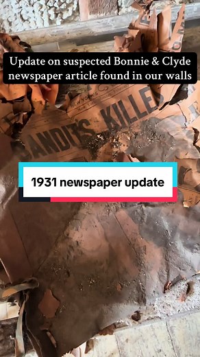 Update on Unique Newspaper Discovery in Our Walls