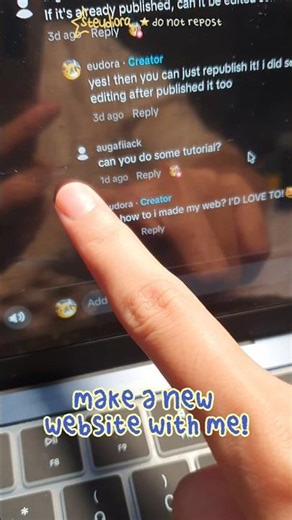 a mini tutorial on how to make your own website using canva! #steudiora #diy #webdesign #aesthetic