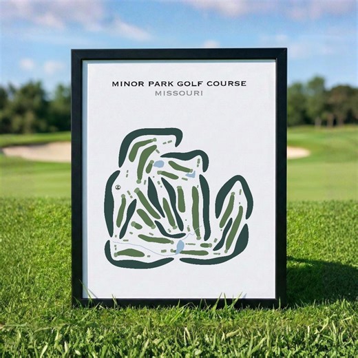 Minor Park Golf Course, Missouri | Golf Course Map, Golf Map, Golfer Gift for Him, Scorecard Layout, Golfer Boyfriend Gift, Art Print Decor - Etsy UK