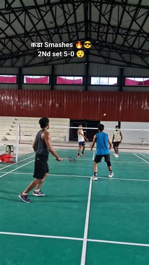 2nd set points 5-0 🤩😎#youtubeshorts #badminton