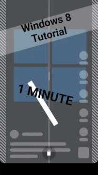 1 Minute - Tut For Windows 8