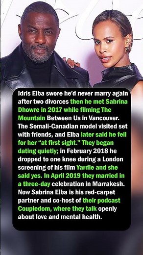 Idris Elba & Sabrina Dhowre’s “Never Again” Turned Yes