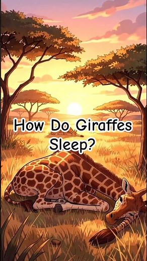 How Do Giraffes Sleep? 🦒😴