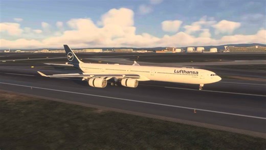 ［MSFS］AS346首航法兰克福 差点没带住 手感太重了