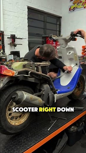 The start of a new build project! Yamaha bws 50 getting a restoration and a few mods 🔥