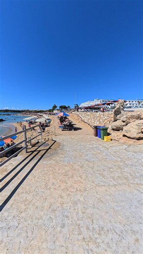 One of the most popular beaches in the Paphos Region - Corallia - is safe, sandy and blue. #Paphos #Cyprus #beach #traveldiaries | Paphos Life