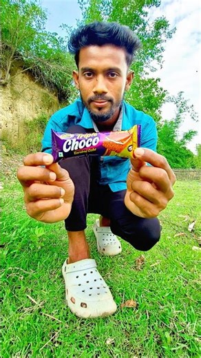 Choco Enrobed Cream Cake Eating and 🍰 #shorts #cake