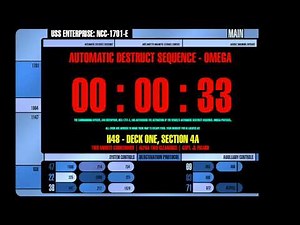 Two Minute Countdown - USS Enterprise NCC-1701-E LCARS