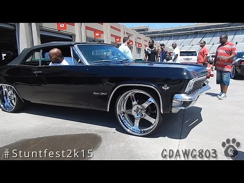 1965 Impala SS Vert on 24" Forgiatos @ Stuntfest 2k15