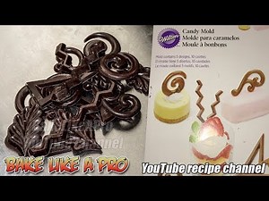 Easy To Make Chocolate Decoration with Wilton Chocolate Mold Tutorial