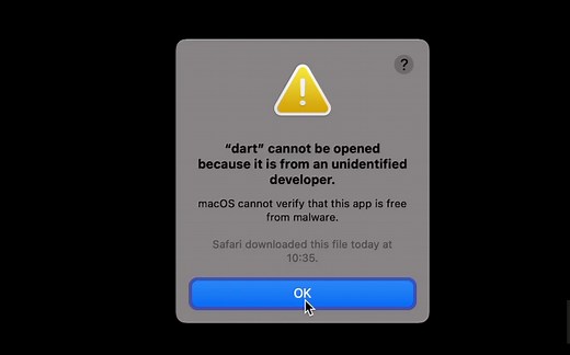Mac安装软件提示无法打开或文件损坏或Apple无法检查其是否包含恶意软件