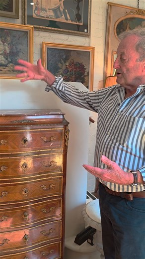 A French Napoleon III period 'Semainier' with a difference: the top three drawers open as a fall-front desk. #antiquesofinstagram #frenchantiques #interiorswithpersonality #interiors #interiordecor | Miguel Meirelles Antique Furniture