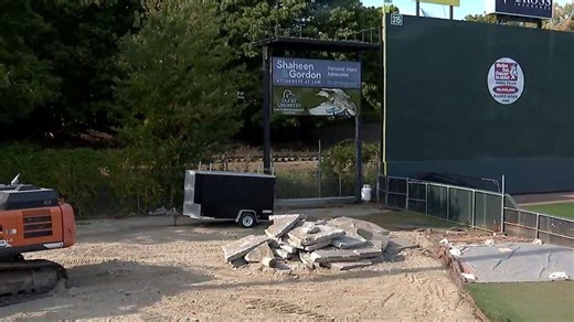 With season over, construction begins at Hadlock Field