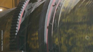 Large mill at the factory. Production of coking coal. Coal processing at a modern plant